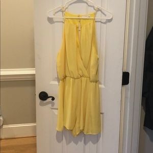 Bright yellow romper